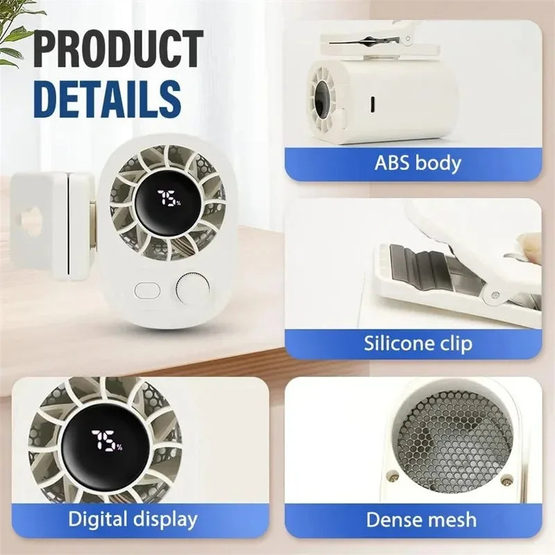 CoolClip Portable Fan - Flexible Cooling for Any Room