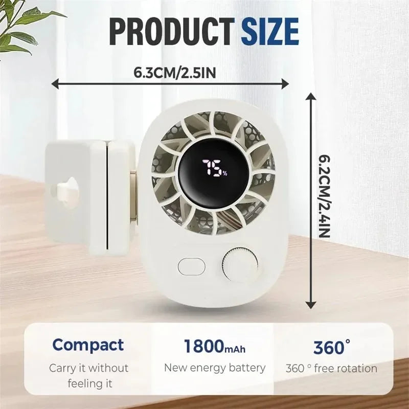 CoolClip Portable Fan - Flexible Cooling for Any Room