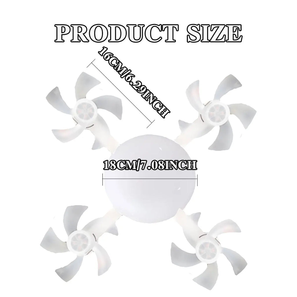 LumaFlow LED Fan - Quiet Airflow with Ambient Light